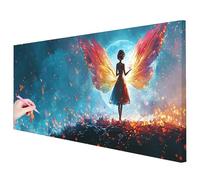 Diamond Painting Elfe Diamond Painting Adulte Grand Format 130x50cm, Lune Broderie Diamant Kit Complet Activité Manuelle Adulte, Tableau perle Diamant Point de Croix Decor Murale Cadeau Femme L-45