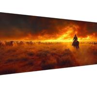 Diamond Painting Enfant Cow-Boy, 5D Painting Diamant Grand Format BéTail Rétro DIY Loisirs Créatifs Adultes Kit Broderie Diamant Kit Complet Rond Drill Peinture Adulte Murale Décoration30X60cm E-Y454