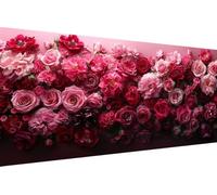 Diamond Painting Enfant Fleur, 5D Painting Diamant Grand Format Planter Rétro DIY Loisirs Créatifs Adultes Kit Broderie Diamant Kit Complet Rond Drill Peinture Adulte Murale Décoration50x100cm 3-KP48