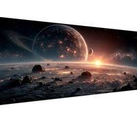 Diamond Painting Enfant Lever Du Soleil, 5D Painting Diamant Grand Format Ciel éToilé Rétro DIY Loisirs Créatifs Adultes Kit Broderie Diamant Kit Complet Rond Drill Peinture Adulte 60x120cm G-XU20