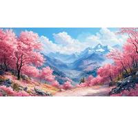 Diamond Painting Enfant Montagne, Loisirs Créatifs Adultes, Paysage Diamond Painting Adulte Grand Format, DIY Peinture Diamant Kit, 5D Broderie Diamant Kit Complet, Murale Décor, 60x120cm p-786