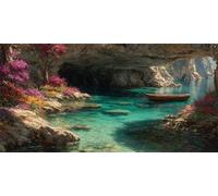 Diamond Painting Enfant Petit bateau, Loisirs Créatifs Adultes, La Vallée Diamond Painting Adulte Grand Format, DIY Peinture Diamant Kit, 5D Broderie Diamant Kit Complet, Murale Décor, 80x160cm p-761