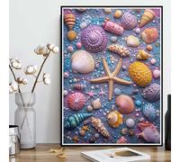 Diamond Painting éToile De Mer Diamond Painting Adulte, Peinture Diamant Animal Broderie Diamant 5D DIY Diamant Mosaik Strass Point de Croix Loisirs Créatifs pour Decoration Murale 50x70 cm -ly25082O6