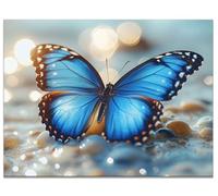 Diamond Painting Fantaisie Diamond Painting Adulte, Papillon Peinture Diamant Enfant, DIY Kit Broderie Diamant Cristal Strass Embroidery Point de Croix Paintings pour Decoration Murale 30x40CM Y9-97