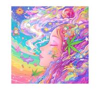 Diamond Painting Femme 2026 Nouveau Diamond Painting Abstrait 45x45cm,Broderie Diamant avec Accessoires Carré Peinture Diamant,5D Artisanat Loisirs Créatifs Adultes pour Cadeaux et Décoration O-764z