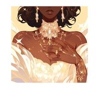 Diamond Painting Femme 2026 Nouveau Diamond Painting Afrique 45x45cm,Broderie Diamant avec Accessoires Carré Peinture Diamant,5D Artisanat Loisirs Créatifs Adultes pour Cadeaux et Décoration O-768z