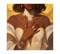 Diamond Painting Femme 30x30cm 2025 Nouveau Diamond Painting Afrique 5D DIY Carré Broderie Diamant avec Accessoires Activité Manuelle Adulte CréAtifs Peintures Arts Set pour Décoration Murale O-601z