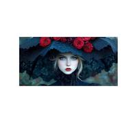 Diamond Painting Femme 5D DIY Strass Peinture Numero Adulte Rose Cristal Art Canevas Kit Complet Adulte 80x40 cm, Full Drill Kit Broderie Peinture Diamant pour Decoration Maison Cadeau Femme 2509-8755