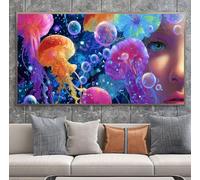 Diamond Painting Femme Diamond Painting Adulte 40x80cm Peinture Diamant Rêve 5D Complet Broderie Diamant Kit Bricolage Manuelle Adulte Broderie Point de Croix Cristal Arts Murale Maison Décor A-U478