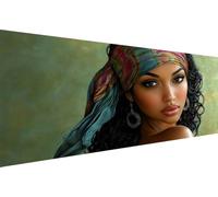 Diamond Painting Femme Diamond Painting Adulte Abstrait Diamant Paintings Adulte Débutant,5D Diy Strass Point de Croix Paintings,d'art mosaïque pour Maison DéCoration, Cadeau Femme 30x60cm YZ-843