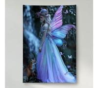 Diamond Painting Femme Diamond Painting Adulte Aile Canevas Kit Complet Adulte, Peinture Diamant Enfant, perle Diamont Broderie Diamant Art Accessoires Set pour Décor Murale 80 x 100 cm PjY7284 R-A