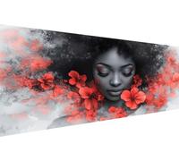 Diamond Painting Femme Diamond Painting Adulte Fleur Diamant Paintings Adulte Débutant,5D Broderie Diy Strass Point de Croix Paintings,d'art mosaïque Maison DéCoration,Cadeau Femme 70x140cm YZ-841