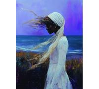 Diamond Painting Femme Diamond Painting Adulte Sea, Peinture Diamant, Tableau Diamant Adulte Enfant Bricolage 5D Rond Broderie Point de Croix Artisanat Kits pour Murale Décoration 40x60cm K-PR38