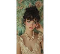 Diamond Painting femme, Élégant Diamond-Painting Noel, Peinture Diamant Adulte Débutant, Activite Manuelle Adulte, Loisirs Créatifs Adultes, Diy Kit Complet Canevas, Maison Décoration 60x120cm W-722