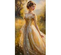 Diamond Painting Femme Peinture Diamant Adulte 80x140cm Diamond Painting Grand Format Princesse Broderie Diamant Kit Complet Full Diamond Painting Accessoires Kits pour Adultes Décoration Intérieur