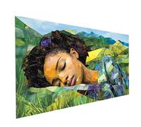 Diamond Painting Femme, Square Full Drill Peinture Numero Adulte Abstrait, Kit Broderie Canevas Kit Complet Adulte, Strass Cristal Art Peinture Diamant pour Decoration Maison 140 x 70cm Model-13414