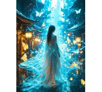 Diamond Painting Femmes Diamond Painting Enfant Papillons Activité Manuelle Adulte Bricolage Enfant Mosaique Loisir Creatif Broderie Diamant Canevas Enfant, Murale Décoration 40x50cm q-675