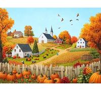 Diamond Painting Ferme Diamond Painting Adulte Grand Format 20x30cm Bœuf Broderie Diamant kit Complet, DIY 5D Peinture Diamant Enfant Strass Point de Croix Toile Artisanat, Decoration Maison G-640