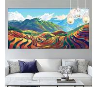 Diamond Painting Ferme Diamond Painting Adulte Grand Format 70x200cm Peinture Diamant Paysage Broderie Diamant kit Complet Strass Point de Croix Cristal Canevas Artisanat,Décoration Cadeaux YC-833