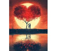 Diamond Painting Feuille d'érable Arbre, Diamond Painting Adulte Enfant, DIY Peinture Diamant 80x110 cm, 5d Complet Diamant Kit, Strass Point de Croix Cristal Art pour Décoration Femmes Cadeaux 0b-183