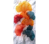 Diamond Painting Feuilles, Diamond Painting Enfant Usine, 5D Bricolage Kit Broderie Loisirs Créatifs Adultes, Peinture Diamant Enfant Débutants, Point de Croix pour Murale Décor Cadeaux 50x90cm C5-397