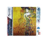 Figured’Art Diamond Painting Broderie Diamant 40x50cm Toile Entière Roulée avec Strass Perles Carrés - Madame Bauer Klimt - Kit Complet 5D DIY Activité Manuelle Loisirs Créatifs Adultes