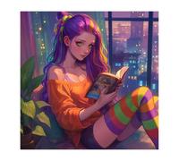 Diamond Painting Fille 2026 Nouveau Diamond Painting Sexy 45x45cm,Broderie Diamant avec Accessoires Carré Peinture Diamant,5D DIY Artisanat Loisirs Créatifs Adultes pour Cadeaux et Décoration O-762z