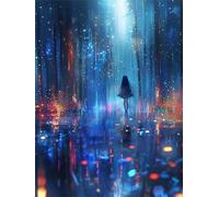 Diamond Painting Fille, Arbre Diamond Painting Adulte, 5D DIY Cristal Strass Point de Croix Peinture Sets, Peinture Diamant Kit Complet Enfant, pour comme Cadeau femmes décoratif 60x80cm 0U-187