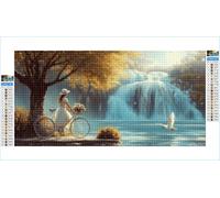 Diamond Painting Fille Diamond Painting Adulte Grand Format 60x120cm Oiseau Broderie Diamant Accessoires Complet, 5D Peinture Diamant Art Crafts Point de Croix Peinture Kit, Decoration Maison G1-680