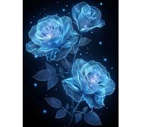 Diamond Painting Fleur, 5D Diamond Painting Adulte RêVe, DIY Activité Manuelle Adulte, Broderie Diamant Artisanat Strass Point de Croix Kit, pour Décoration Murale Maison Cadeau 100x135cm 2-7160