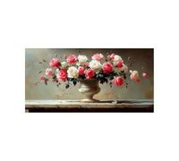 Diamond Painting Fleur 5D DIY Strass Peinture Numero Adulte Vase Cristal Art Canevas Kit Complet Adulte 160 x 80cm, Full Drill Kit Broderie Peinture Diamant pour Decoration Maison Cadeau 2509-6209