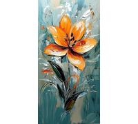 Diamond Painting Fleur Adulte Enfant Kit, 5D Bricolage Diamant Painting Abstrait Complet, Broderie Peinture Diamant Adulte Kit Painting Diamant Tableau Perle Diamant a Coller Décoration 20x40cm N-5