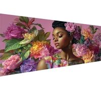 Diamond Painting Fleur Diamond Painting Adulte Femme Diamant Paintings Adulte Débutant,5D Broderie Diy Strass Point de Croix Paintings,d'art mosaïque Maison DéCoration,Cadeau Femme 50x100cm YZ-175