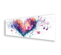 Diamond Painting Fleur Diamond Painting Adulte Grand Format 30x90 cm, Peinture Diamant Adulte Amour Broderie Diamant Kit, DIY 5D Strass Point de Croix Art pour Decoration Murale, Cadeau Femme K0-262