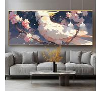 Diamond Painting Fleur Diamond Painting Adulte Grand Format 60x90cm Peinture Diamant Kit Broderie Oiseau DIY 5D Perle Diamant a Coller Mosaïque Strass Gemmes Point de Croix Maison Décoration 0-sy1055