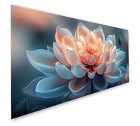 Diamond Painting Fleur Diamond Painting Adulte Grand Format 70x140cm, 5D Peinture Diamant Lotus Broderie Diamant Kit Complet, DIY Broderie Point de Croix Activité Manuelle, Decoration Murale G2-99