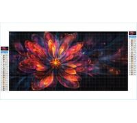 Diamond Painting Fleur Diamond Painting Adulte Grand Format 80x160cm Rêve Broderie Diamant Accessoires Complet, 5D Peinture Diamant Art Crafts Point de Croix Peinture Kit, Decoration Maison G1-380