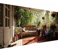 Diamond Painting Fleur Diamond Painting Adulte, Jardin Peinture Diamant Enfant, DIY 5D Strass Point de Croix Broderie Diamant Kit Complet, Loisirs Créatifs Adultes, Murale Décoration 60x120cm r9-q1