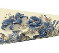 Diamond Painting Fleur Diamond Painting Adulte Oiseau Diamant Paintings Adulte Débutant,5D Broderie Diy Strass Point de Croix Paintings,d'art mosaïque Maison DéCoration,Cadeau Femme 80x160cm YZ-369
