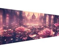 Diamond Painting Fleur Diamond Painting Adulte Rêve Diamant Paintings Adulte Débutant,5D Broderie Diy Strass Point de Croix Paintings,d'art mosaïque pour Maison DéCoration,Cadeau Femme 50x100cm YZ-151