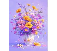 Diamond Painting Fleur Diamond Painting Enfant 90x150cm 2026 Peinture Diamant Vase Broderie Diamant kit Complet,Bricolage Cristal Art Puzzle,Maison Murale Décoration Oisirs Créatifs Adultes Wjj-346