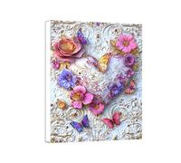 Diamond Painting Fleur Peinture Diamant Adulte Amour Kit DIY de Diamond Painting 5D Complet, Activité Manuelle Adulte, Kit d'Art Diamant pour Débutants, Décoration Murale pour la Maison 30x40cm 0a-358