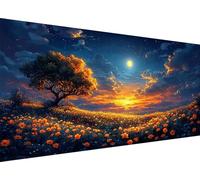 Diamond Painting Fleurs,Arbre Diamond Painting Adulte Grand Format 80x160CM,5D DIY Peinture Diamant Adulte Loisirs Créatifs avec Carré Full Drill Toile pour Halloween Chambre Murale Decoration L1-460