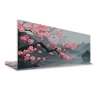 Diamond Painting Fleurs De Prunier Peinture Diamant Adulte Grand Format 200 x 90 cm, 5D Diamond Painting Montagnes Broderie Diamant DIY Point de Croix Loisirs Créatifs, Murale Décoration Maison S753