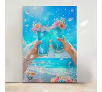 Diamond Painting Fleurs Diamond Painting Adulte Fleur 5D DIY Canevas Kit Complet Adulte, Diamant Strass Point de Croix Cristal Art pour Décoration Murale Maison, Cadeau Femme 80x100cm PjY6094 4-3