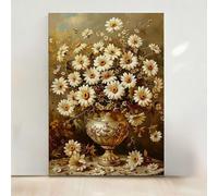 Diamond Painting Fleurs Diamond Painting Adulte Fleur 5D DIY Canevas Kit Complet Adulte, Diamant Strass Point de Croix Cristal Art pour Décoration Murale Maison, Cadeau Femme 80x100cm PjY7876 K-P