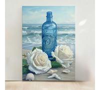 Diamond Painting Fleurs Diamond Painting Adulte Fleur 5D DIY Canevas Kit Complet Adulte, Diamant Strass Point de Croix Cristal Art pour Décoration Murale Maison, Cadeau Femme 60x80 cm PjY8172 T-1