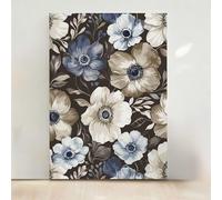 Diamond Painting Fleurs Diamond Painting Adulte Fleur 5D DIY Canevas Kit Complet Adulte, Diamant Strass Point de Croix Cristal Art pour Décoration Murale Maison, Cadeau Femme 80x100 cm PjY976 6-N