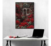 Diamond Painting Fleurs, Peinture Diamant Adulte Fleur 20x30cm 5D DIY Diamond Painting Kit Complet, Diamant Strass Point de Croix Cristal Peinture pour Decoration Murale Maison PjY962 1-9