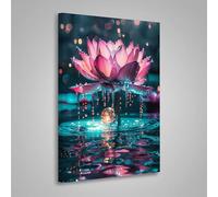 Diamond Painting Fleurs Peinture Diamant Fleur 5D DIY Diamant Painting Kit Complet, Diamond Cristal Perle Broderie Point de Croix Art Set Pour La Décor Murale à La Maison 50x70cm PjY1309 2-X